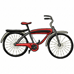 Bicycle Embroidery Design 8 Bicycle Embroidery Design 8